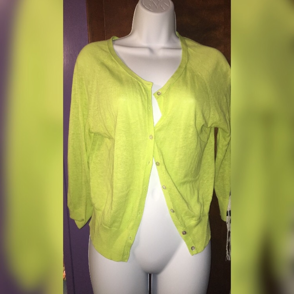 Lime green sweater